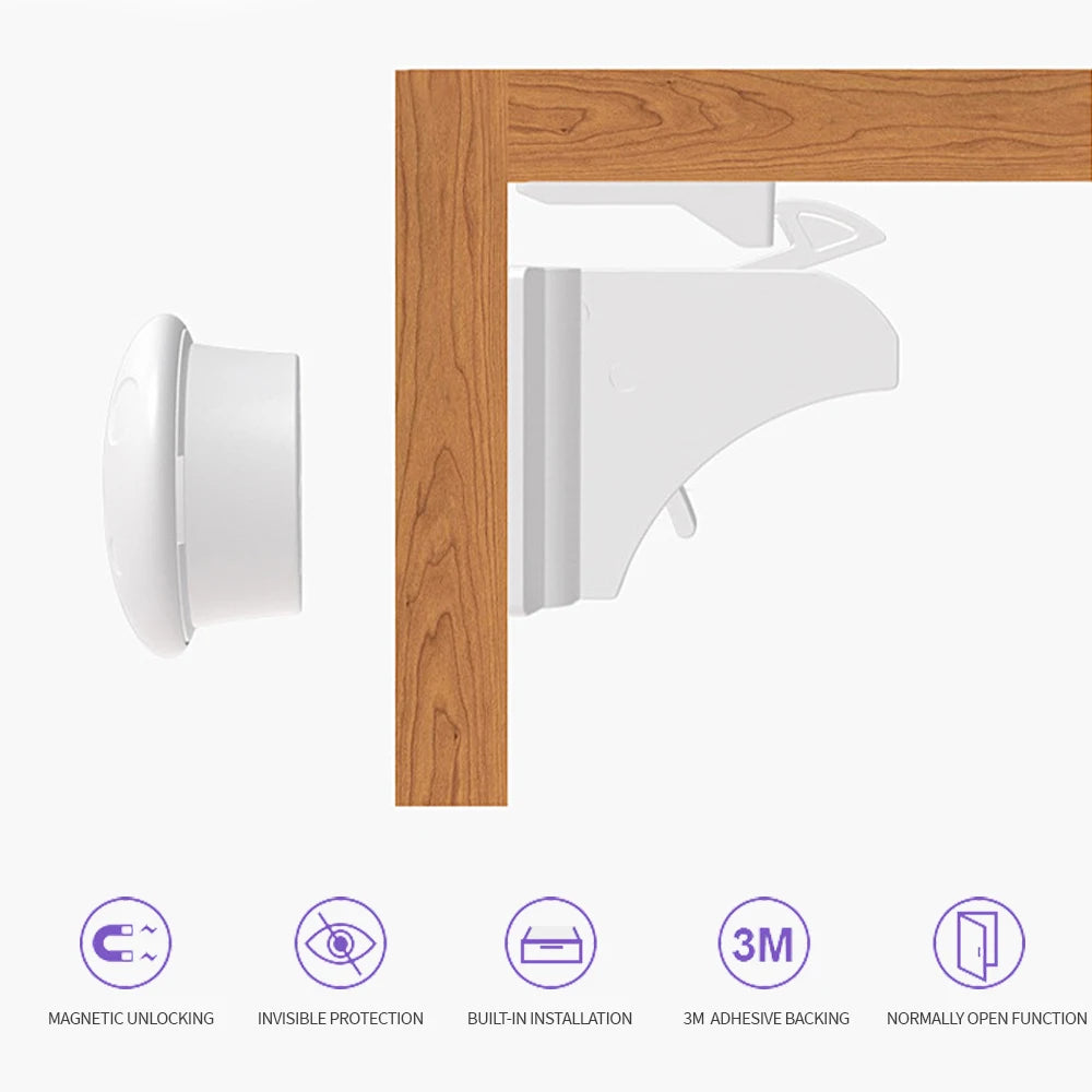 Seguros invisibles para puertas con imán / Envío internacional